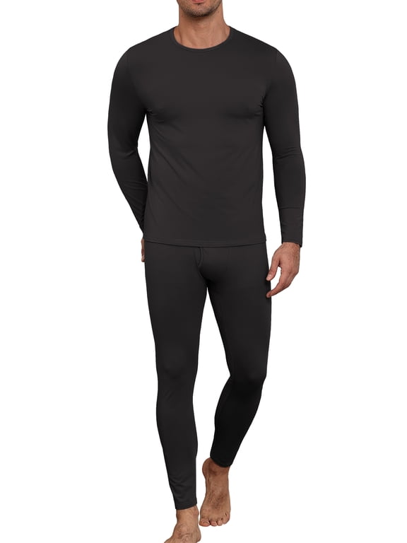 Thermal Underwear for Men Long Johns with Fleece Lined, Base Layer Men Cold Weather Top Bottom