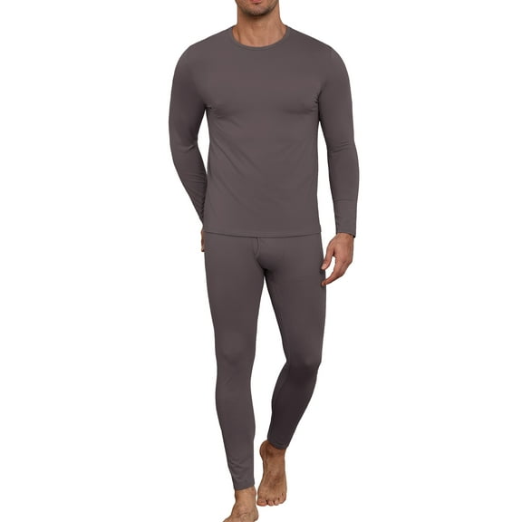 MINTREUS Thermal Underwear for Men Long Johns with Fleece Lined, Base Layer Men Cold Weather Top Bottom