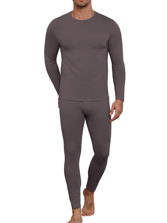 Thermal Underwear for Men Long Johns with Fleece Lined, Base Layer Men Cold Weather Top Bottom