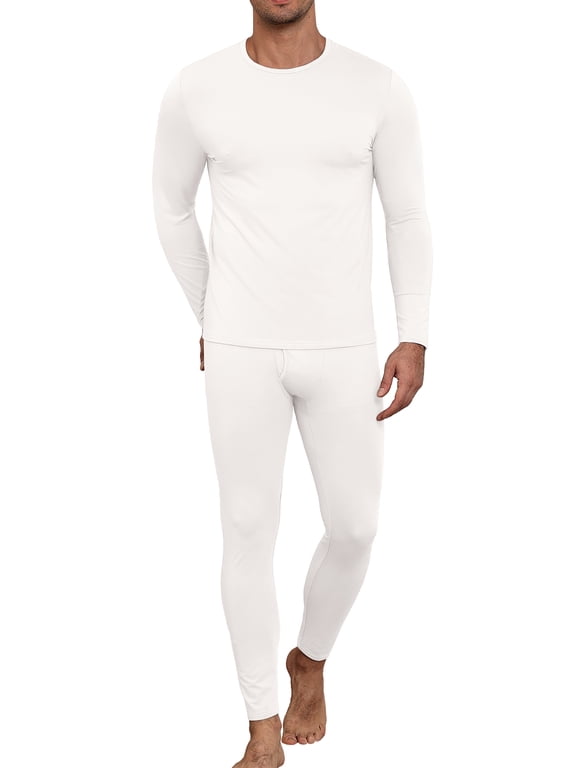 Thermal Underwear for Men Long Johns with Fleece Lined, Base Layer Men Cold Weather Top Bottom