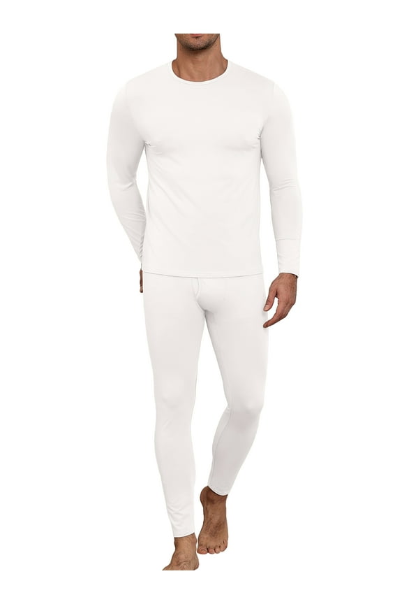 Thermal Underwear for Men Long Johns with Fleece Lined, Base Layer Men Cold Weather Top Bottom