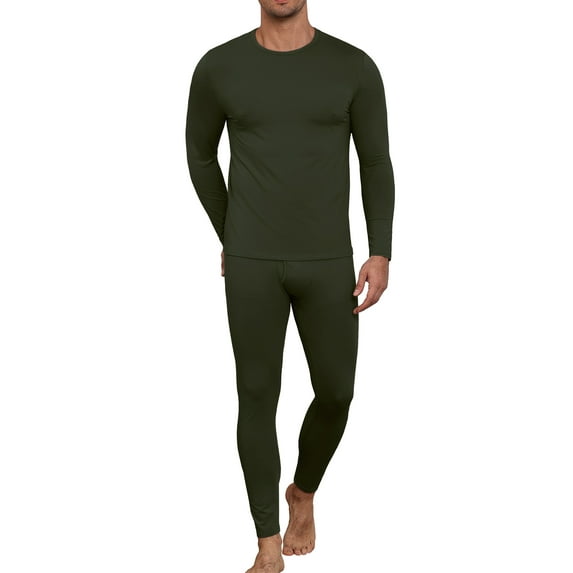 MINTREUS Thermal Underwear for Men Long Johns with Fleece Lined, Base Layer Men Cold Weather Top Bottom