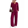 thumbnail image 1 of MINTREUS Women's 2 Piece Matching Lounge Sets Soft Loungewear 2026 Trendy Fall Outfits, 1 of 7