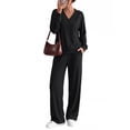 thumbnail image 1 of MINTREUS Women's 2 Piece Matching Lounge Sets Soft Loungewear 2026 Trendy Fall Outfits, 1 of 7