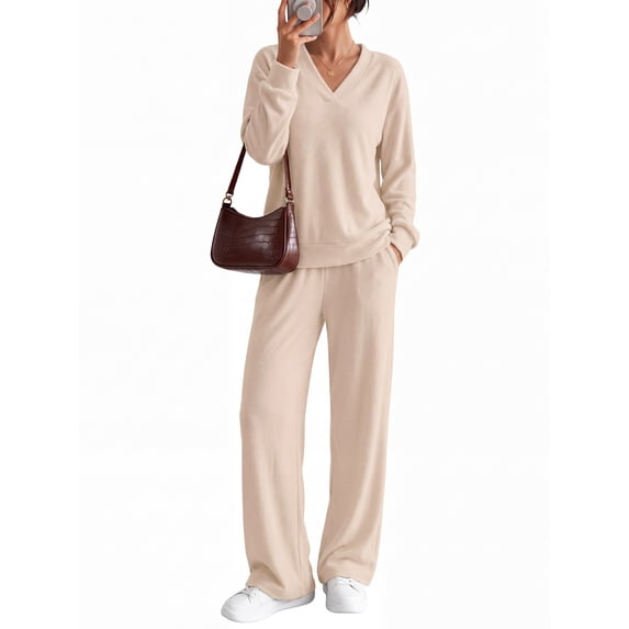 MINTREUS Women's 2 Piece Matching Lounge Sets Soft Loungewear 2026 Trendy Fall Outfits