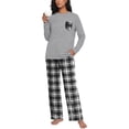 thumbnail image 1 of MINTREUS Womens Pajama Sets Long Sleeve Pj Set Soft Two Piece Sleepwear Set with Pockets, 1 of 8