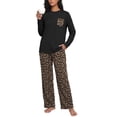 thumbnail image 1 of MINTREUS Womens Pajama Sets Long Sleeve Pj Set Soft Two Piece Sleepwear Set with Pockets, 1 of 8
