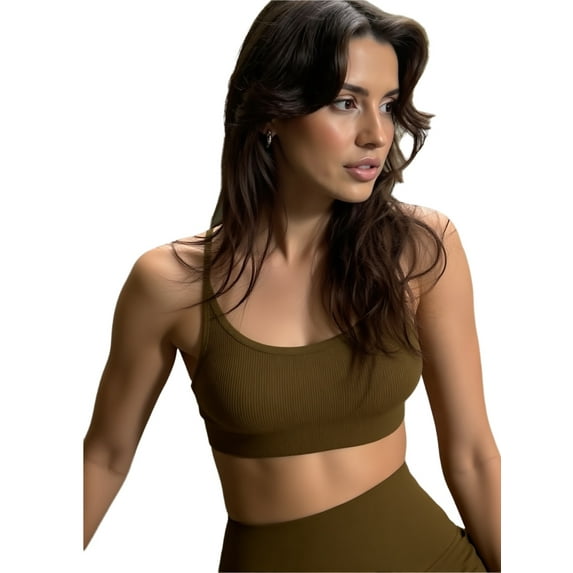 MINTREUS Bras for Women - Padded Seamless Support Bra for Yoga Gym Workout Fitness