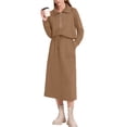 thumbnail image 1 of MINTREUS Women's 2 Piece Skirt Sets Fall Knit Long-Sleeved Zipper Top Lounge Travel Outfits Winter Clothing, 1 of 8