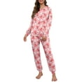 thumbnail image 1 of MINTREUS Halloween Womens Pajama Set Long Sleeve Sleepwear Nightwear Soft Pjs Lounge Sets With Pockets, 1 of 6