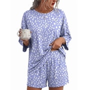 MINTREUS Womens Pajamas Sets 2 Piece knit Lounge Set Sleepwear With Pockets Loose fit M-3XL