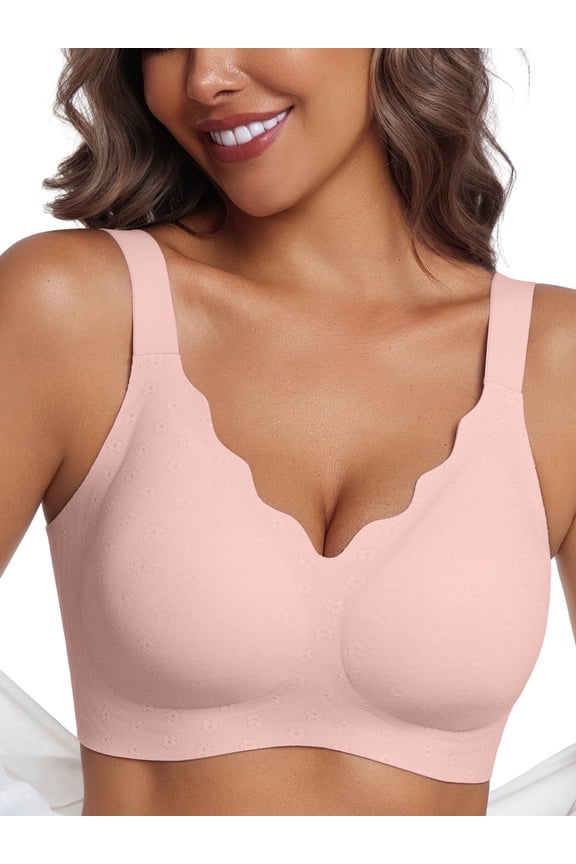 Women's Wireless Bras for Women Push Up Bras Full Coverage Bra Bralettes No Underwire Bra Comfortable Everyday Seamless