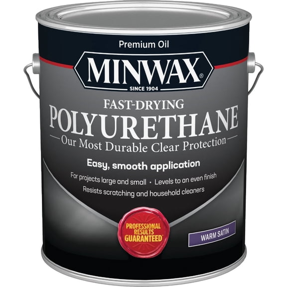 2-pack Minwax PolyHibuld Fast Drying Clear Satin Polycrylic - 2 Pack, 1 Gal Each  Residential Use, Standard Application