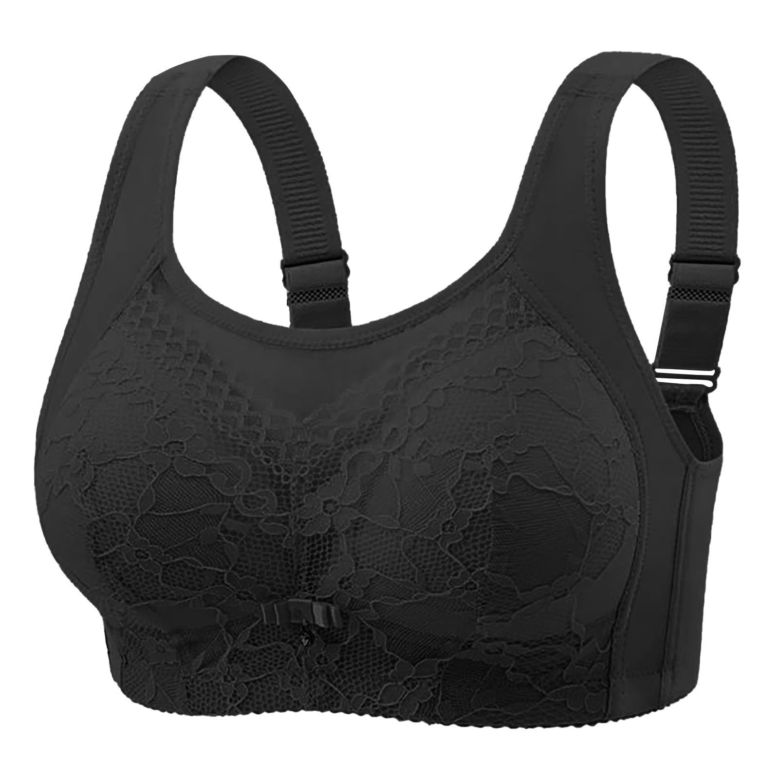 Bra Accessory AWZXDE Plus Size Women's Bra Gathered Design for Big Chest Comfortable ...