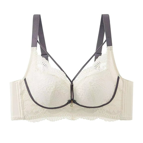 AWZXDE Wireless Women's Bra - Seamless Smooth Comfort T-Shirt Style for Everyday Wear - Wirefree Support and Flexibility White,36