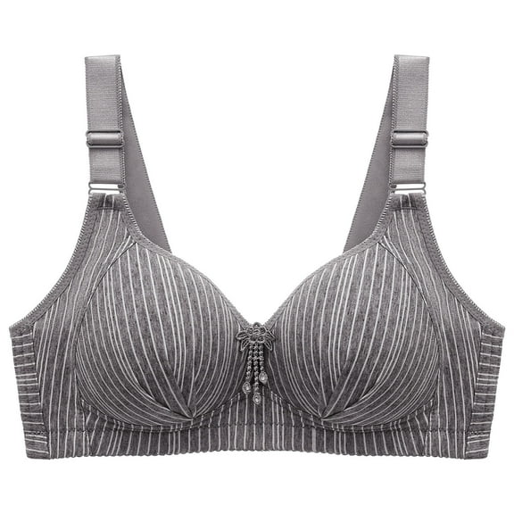 AWZXDE Women Full Coverage Underwire T-Shirt Push Up Bra for Comfort and Daily Support in Light Padded Design Dark Gray,40