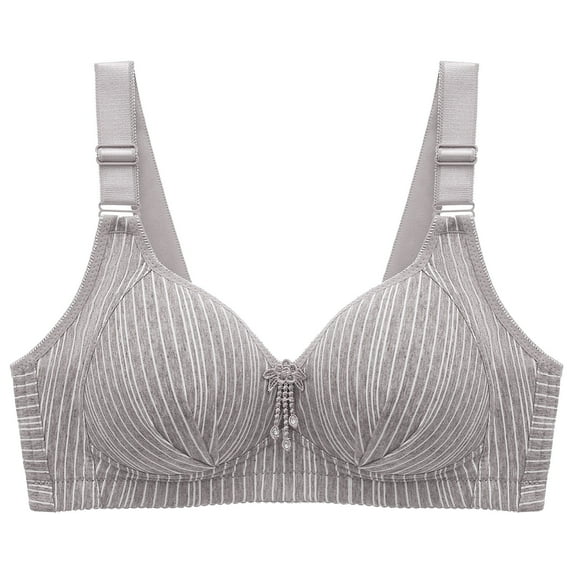 AWZXDE Women Full Coverage Underwire T-Shirt Push Up Bra for Comfort and Daily Support in Light Padded Design Grey,38