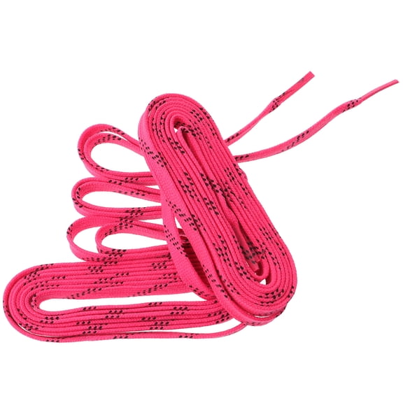 MIPCASE 1 Pair of Ice Skating Laces with Easy to Lace Feature for Women Skating Rosy