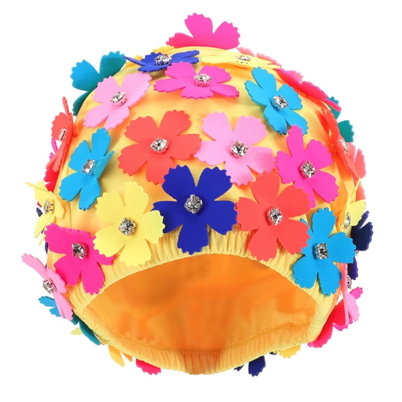 MIPCASE Floral Pattern Swimming Cap for Women, Multi-Color Nylon Swim Hat, Comfortable and , 1 Piece