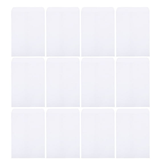 MIPCASE 100Pcs White Letter Envelopes Thickened Paper for Secure Storage of Documents and Cash
