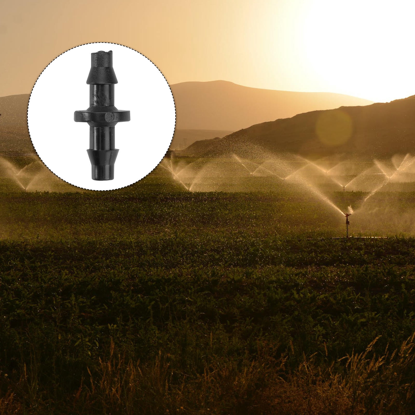 MIPCASE 100Pcs Garden Drip Irrigation Hose Connector Barbed Straight ...