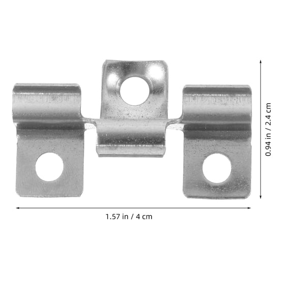 MIPCASE 100-Pack Stainless Steel Deck Fastener Clips for Secure and Flooring Installation, 4.72 x 0.94 x 0.28 Inches