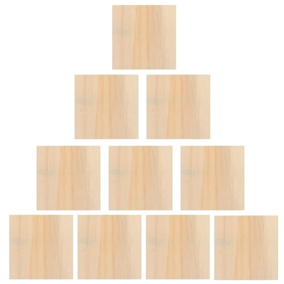 MIPCASE 10pcs Blank Painting Picture Frame Made of Wood for Gallery Display with Light Brown Color