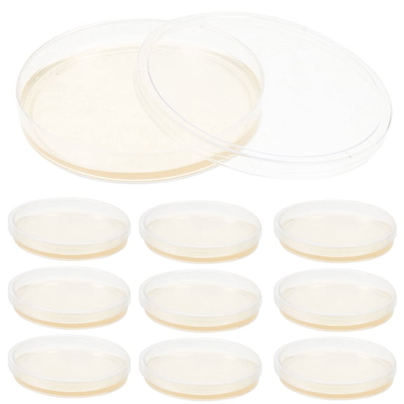 MIPCASE 10pcs Prepoured Agar Plates Kit Multi Portable Agar Plates For Researchers