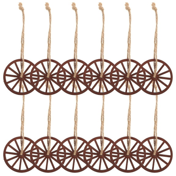 MIPCASE 12Pcs Decorations Light Brown Rustic Decorative Element for Western Bedroom Decor