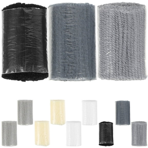 MIPCASE 12Pcs Knitting Loom Hook Assorted Color Rug Yarn for Making Rug for Experienced Crafters