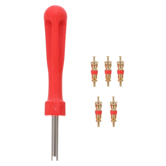 MIPCASE Tire Stem Core Tool Red for Car Motorcycle Tyre Repair Heavy Duty