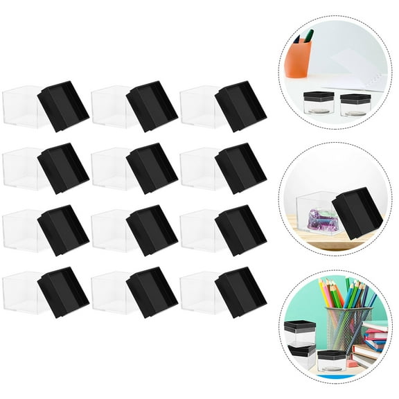 MIPCASE  Multi Ps Transparent Display Box for Mineral Specimens Storage 15Pcs