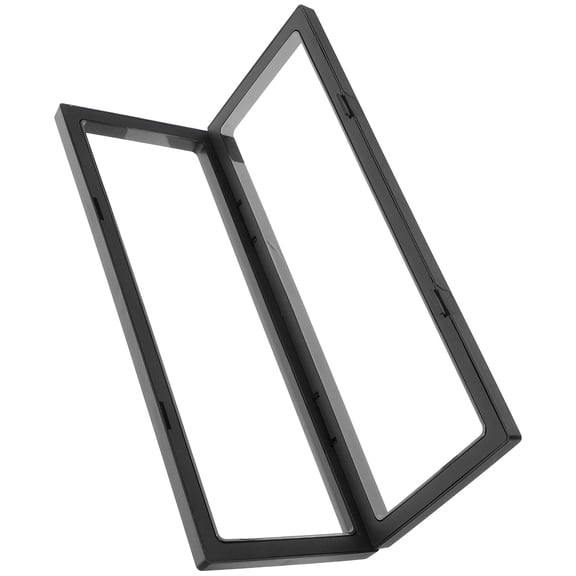 MIPCASE 1Pack 3D Floating Frame Shadow Box Display Case for Coins and Medals in Plastic Material 11.8x4.2x0.8in