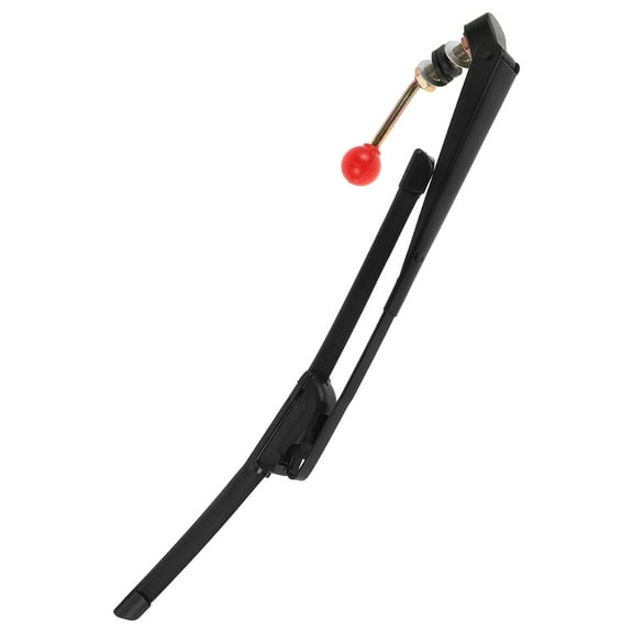 MIPCASE Universal Manual Windshield Wiper Kit Hand Operated Black Replacement for Utvs Motorcycles