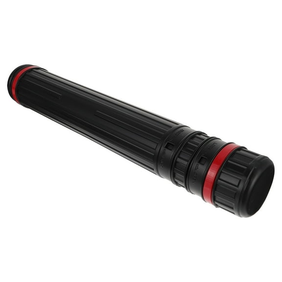 MIPCASE 1Pc Thickened Telescoping Drafting Tube with Shoulder Strap Black for Poster Storage