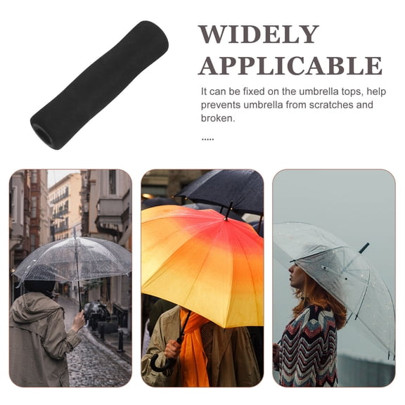 MIPCASE Umbrella Repair Umbrella Handle Grip Black Sponge Easy Installation for Users Needing Replacement Parts 1pc