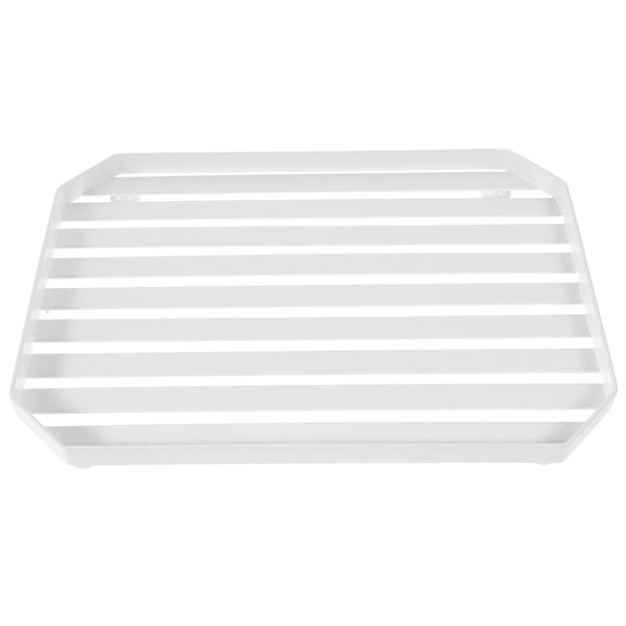 MIPCASE 1Pc White Wall Mounted Dish Drainer Rack Large Capacity Kitchen Storage Organizer