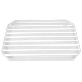MIPCASE 1Pc White Wall Mounted Dish Drainer Rack Large Capacity Kitchen Storage Organizer