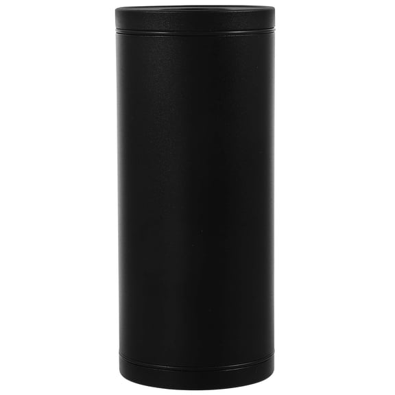 MIPCASE Black Car Tissue Box Holder, Refillable Round Cardboard Tube Dispenser for Convenient Storage and Easy Access