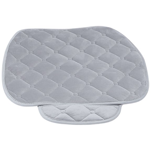 MIPCASE 1Pcs Grey Plush Car Seat Pad For Car Use Non-slip