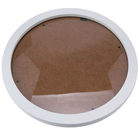 MIPCASE 1Pcs Wall Hanging Decorative Photo Frame Round Wood for Living Room Decor