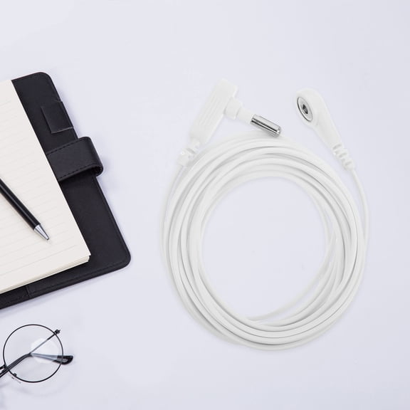 MIPCASE Universal White Grounding Cable for Home Grounding Mats and Sheets with Versatile Compatibility