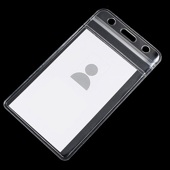 MIPCASE 20Pcs Card Holder Sleeves Waterproof Vertical Name Badge Holders for Teachers School