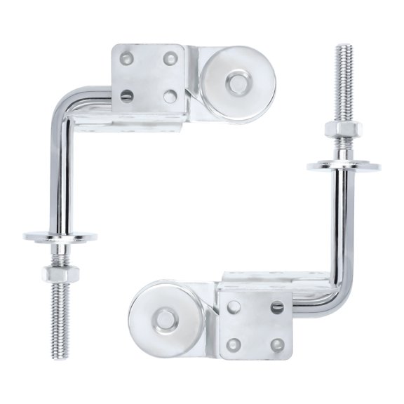 MIPCASE 2Pack Adjustable Sofa Hinge Iron for Sofa Bed Accessories with Silver Color