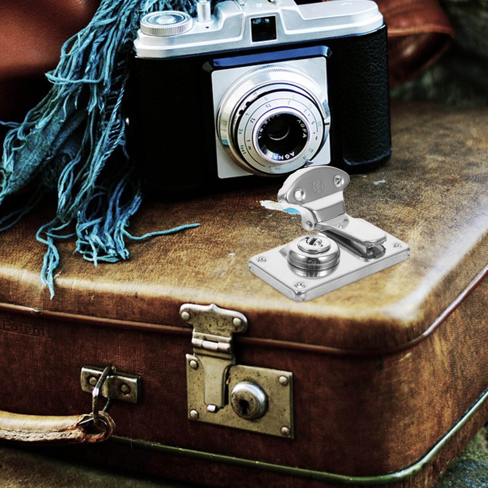 MIPCASE 2Pcs Silver Decorative Hasps for Travel Suitcase with Antique ...