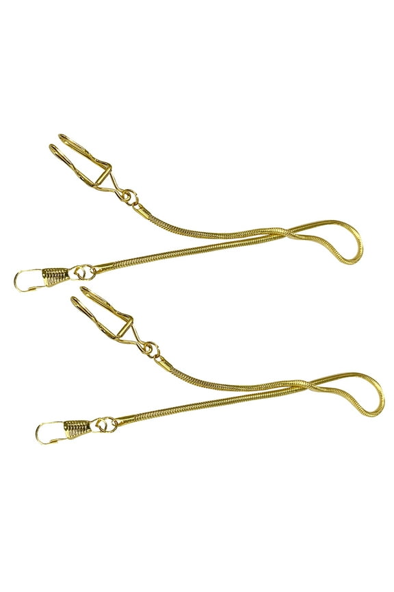 2Pack Fob Chain for Men Golden Snake Chain Accessory for Costume Decorative Purposes