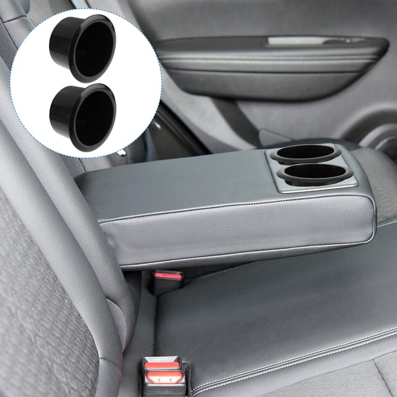 MIPCASE 2-Pack Black Plastic Cup Holders for Boat, Game Table, Sofa - No Mounting Screws Required, and Easy to Install