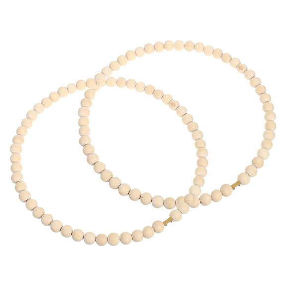 MIPCASE Boho Charm Wooden Hoops For Crafts Wood Bead Wreath Khaki 2Pcs