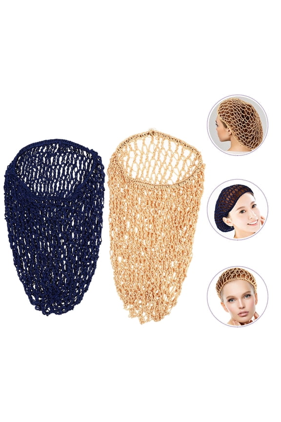 Assorted Color Long Sleeping Hat Hair Protector Made of Durable Polyester for Hair Use 2pcs