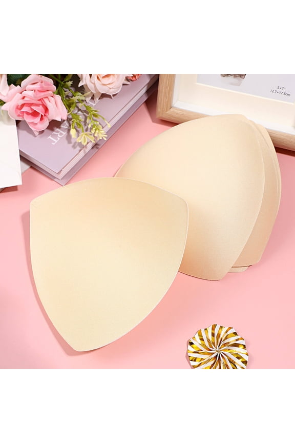 Bra Cup Inserts Beige for Lift and Coverage Perfect for Sports Bras